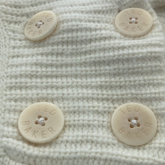 Ted Baker London Cream Nylon Angora Blend Sweater, Ted Baker size 3 - Picture 6 of 16